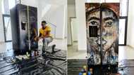 Meet Ennock Mlangeni, artist who painted incredible portrait on household fridge