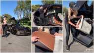 Hermes Edition Pagani: Woman shows off expensive car that has R943k beautiful bag in sweet video