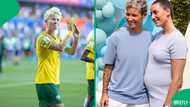 Janine Van Wyk and partner Julia Molin announce arrival of their baby