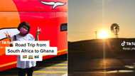 South African woman travels solo from SA to Ghana on bus, goes TikTok viral over goal to go across Africa by road