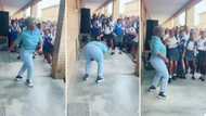Energetic teacher celebrates 100% pass rate of her subject, SA feels her vibe: "She loves what she does"