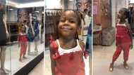 Viral video of little girl pretending to be a mannequin makes Mzansi laugh, brings back childhood memories