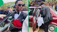 "Haibo umshado mos": Matric dance duo’s extravagant arrival in video gets tongues wagging