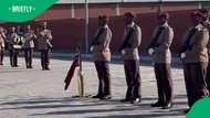 Female SANDF officer steals the show with drill perfomance
