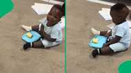 Toddler prays in tongues over food in TikTok video, SA touched as religious child shines for gogo