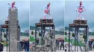 Man sets Guinness World Record, breaks many bricks at once using his elbow
