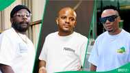 Fans troll DJ Maphorisa, DJ Tira and Kabza De Small's hilarious group studio session
