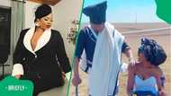 Anele Mdoda's father, Patilizwe Mdoda and young wife, Noxolo Zinyana, are allegedly expecting