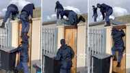 Footage of 3 SA police officers climbing a wall sparks debate about cops' fitness level