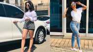 Kelly Khumalo shows off gorgeous legs in super tiny shorts