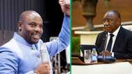 South Africans react to viral video of pastor who seemingly shades Cyril Ramaphosa during sermon