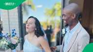 Interracial Love: Bride impresses with Zulu vows on wedding day in TikTTok video