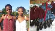 Teenage sisters make a difference by collecting uniforms for struggling pupils in their community