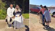 Pics of British woman married to Xhosa man warms hearts, SA digs their bond: "When love knows no bounds"