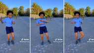 Young girl busts vibey dance moves in school uniform, Mzansi awed by her impressive glitch in viral video