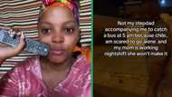 Supportive stepdad walks daughter to bus early in the morning to make her feel safe in sweet TikTok
