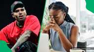 Chris Brown stan in Durban cries after getting Day 2 FNB Stadium concert ticket without transport, SA split