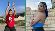 Young woman does viral Mkhukhu dance challenge on TikTok, netizens impressed: "You ate"