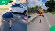 Potholes miraculously fixed after man spray paints 'ANC' around them: "Works like a bomb"