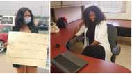 Female graduate who hit the street to beg for a job finally gets one