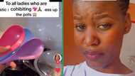 TikTokker criticises lady for cooking for boyfriend, acting like a makoti and referencing bible in viral video