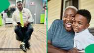 "Hands up for magogo": Man gets surprise visit at work from gogo, Mzansi adores the sweet gesture
