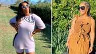 Boity finally shares her stunning look from 'RHOL' premiere, gets photobombed by Khanyi Mbau