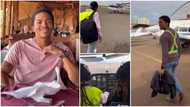 "Pressure is getting worser": Reactions as lady flies boyfriend herself on a helicopter to mark his birthday