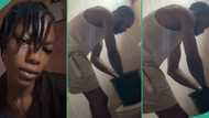 Nigerian lady shares video of her boyfriend washing her undies, publicly appreciates him