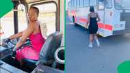 "As men, we're inspired by you": Young female bus driver's video goes viral, SA's motivated