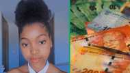 CPUT student flexes R7k allowance, netizens envious: "Cries in application in progress"