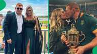 "That's a proud husband right there": SA gushes over one of Springboks' power couples