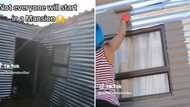 Woman renovates mkhukhu with paint, celebrates having her own space in viral TikTok video