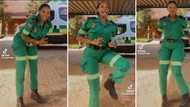 Gorgeous paramedic stuns with amapiano dance, SA men go wild over TikTok video