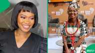 Zenande Mfenyane fangirls over Nxolo Grootboom: "Ndavele nda nervous"