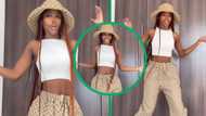 Young lady dressed in Gucci shows off sick moves in viral TikTok video, wins over adoring South African fans