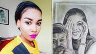 Talented young SA lady draws Rasta and "fixes" one of his paintings