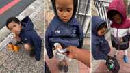 BI Phakathi blesses 2 little girls begging for money to get back home on busy street in emotional video