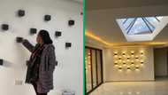 Mzansi woman shares TikTok video of home with giant skylight and modern features, people gush