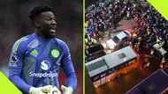 Andre Onana mobbed by thousands of fans in Uganda during Cameroon's clash