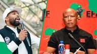 Sizwe Dhlomo reacts as Julius Malema slams 'Podcast and Chill', Mzansi weighs in
