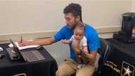 Dad goes viral after taking 3-month-old son along to army recruitment exam