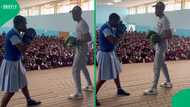 South Africans cheer for young schoolgirl's impressive boxing skills in viral video