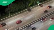 Car gets hit three times in horrifying highway crash that leaves viewers stunned