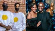 Musa Mthombeni and Liesl Laurie drop snaps of white wedding that took place 1 month ago