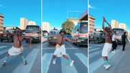 Man takes social media by storm as he dances in a in towel in the middle of the street, SA shows video love