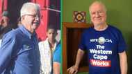 Western Cape premier Alan Winde celebrates Oubaas' support for DA