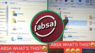 Absa ATM displaying computer screen in TikTok has SA thinking man could erase loans