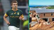 Pat Lambie flexes KZN mansion building progress over 6 months, fans in awe of former Springboks player