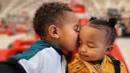 Adorable siblings steal hearts as they shower each other with kisses: "I'm so blessed"